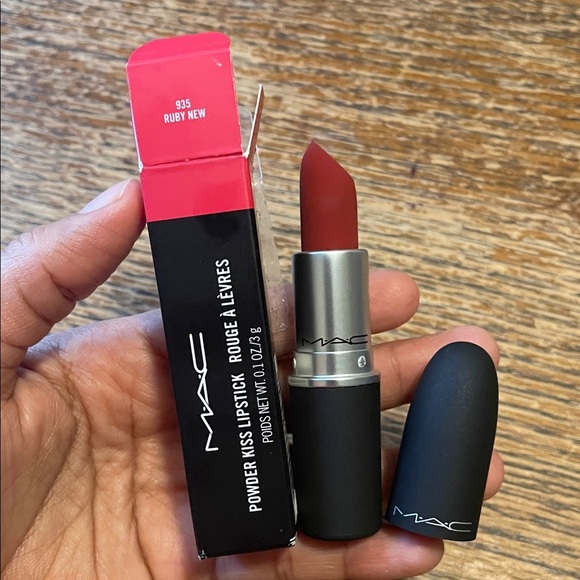 MAC Cosmetics Powder Kiss Lipstick - Ruby New Red - Picture 1 of 2